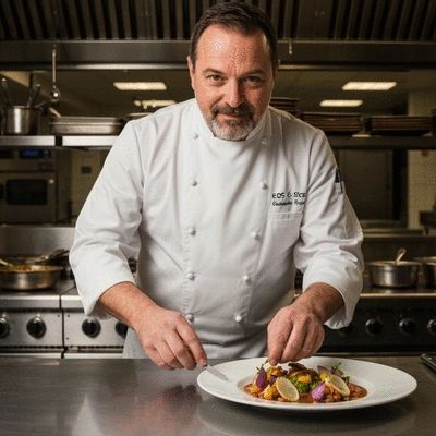 Assortment of glass canning jars filled with various preserved foods on a rustic kitchen counter
