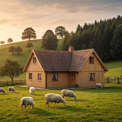 Assortment of candle making supplies including wax, wicks, fragrance oils, and jars on a wooden table, in natural light.