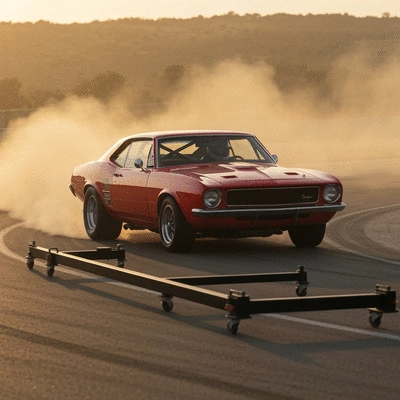 Close-up of various candle making ingredients like wax flakes, essential oils, and wicks, arranged neatly.